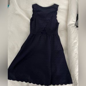 Anthropologie (Maeve) Navy Dress (Medium)